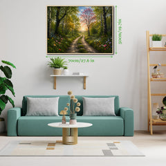 Sunlit Forest Path Jigsaw Puzzle 1000 Pieces