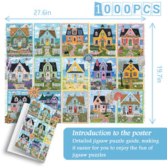 Coastal Cottage Collage Puzzle 1000 Teile