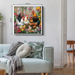 Happy Henhouse Gathering puzzle puzzle 1000 pezzi