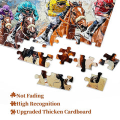 Rennpferde Kunstpuzzle 1000 Teile