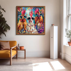 Puzzle di pollo colorate esplode per puzzle 1000 pezzi