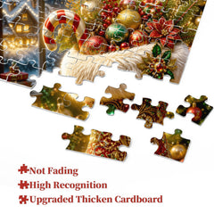 Festive Santa Boot Jigsaw Puzzle 1000 Pieces