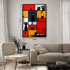 Geometric Cat Fun Jigsaw Puzzle 1000 Pieces