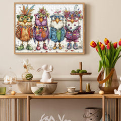 Élégants poussins puzzle 1000 pièces