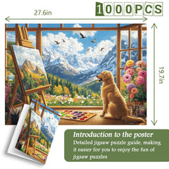 Colorful Painter's Paradise Jigsaw Puzzle 1000 Pieces
