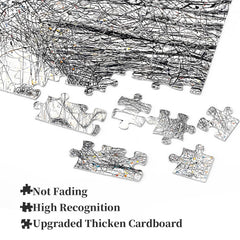 Line Art Lone Walker Jigsaw Puzzle 1000 Pieces