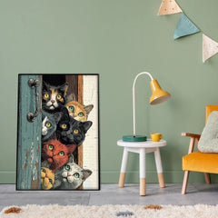 Neugierige Katzenpuzzle 1000 Stücke