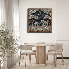 Moonlight Elephants Jigsaw Puzzle 1000 Piece