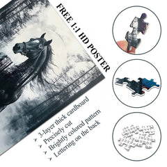 Puzzle Cheval au clair de lune 1000 pièces