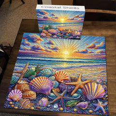Puzzles en bois de coquillages côtiers 1000 pièces