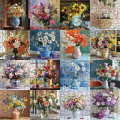 Blumen Kunst Puzzle 1000 Teile