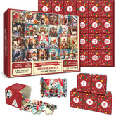 Schneetiere Adventskalender Puzzle 1000 Teile