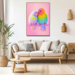 Rainbow Couple Bird Jigsaw Puzzle 1000 pièces