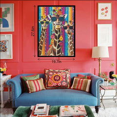 Tissu giraffe puzzle 1000 pièces