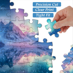 Icy Mountain Glow Jigsaw Puzzle 1000 Pieces