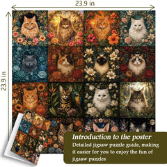 Bloom Cat Codex Jigsaw Puzzle 1000 Pieces