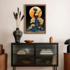 Moonlit Lute Woman Jigsaw Puzzle 1000 Pieces