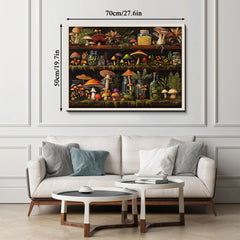 Pilz Bücherregal -Puzzle 1000 Stücke