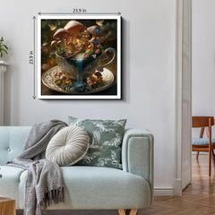 Puzzle con tazza da tè ai funghi, 1000 pezzi