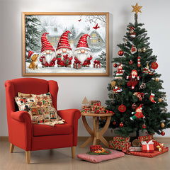 Affascinante gnome trio nevy che raccoglie puzzle puzzle 1000 pezzi