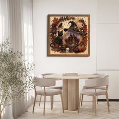 Halloween Beaded Wreath Jigsaw Puzzle 1000 Pieces
