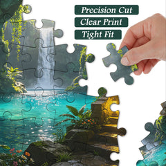 Turquoise Pool Grotto Jigsaw Puzzle 1000 Pieces