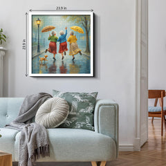 Joyful Rainy Stroll Jigsaw Puzzle 1000 Pieces