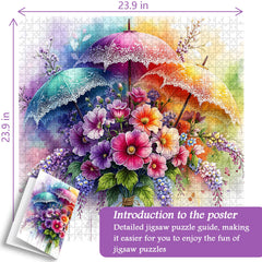 Regenschirmblüten-Puzzle 1000 Teile