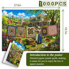 Puzzle Farm Quilting Time 1000 pezzi