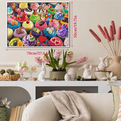 Buntes Kuchen-Puzzle 1000 Teile