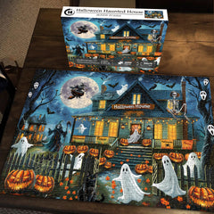 Puzzle Jigsaw Maison Hantée d'Halloween 1000 Pièces