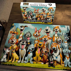 Puppy Family Puzzle Puzzle 1000 pièces