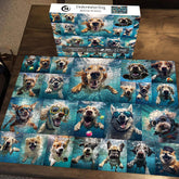 Unterwasserhunde-Puzzle 1000 Teile