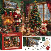 Calendrier de l'Avent Maison de Noël Puzzle de 1000 Pièces