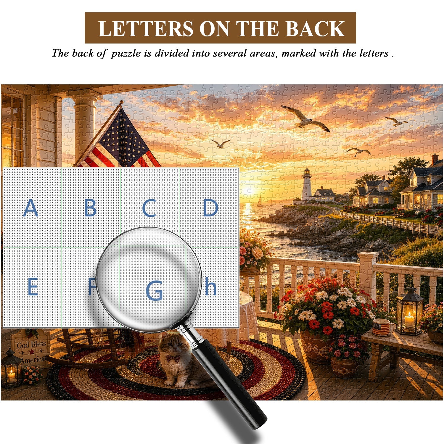 Lighthouse Porch Tea Jigsaw Puzzle 1000 Pieces