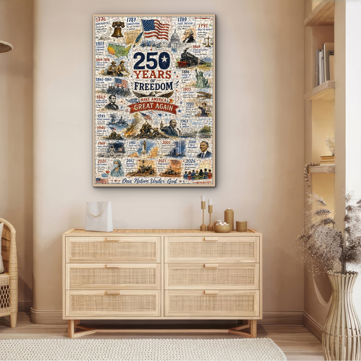 America's Milestones Jigsaw Puzzle 1000 Pieces