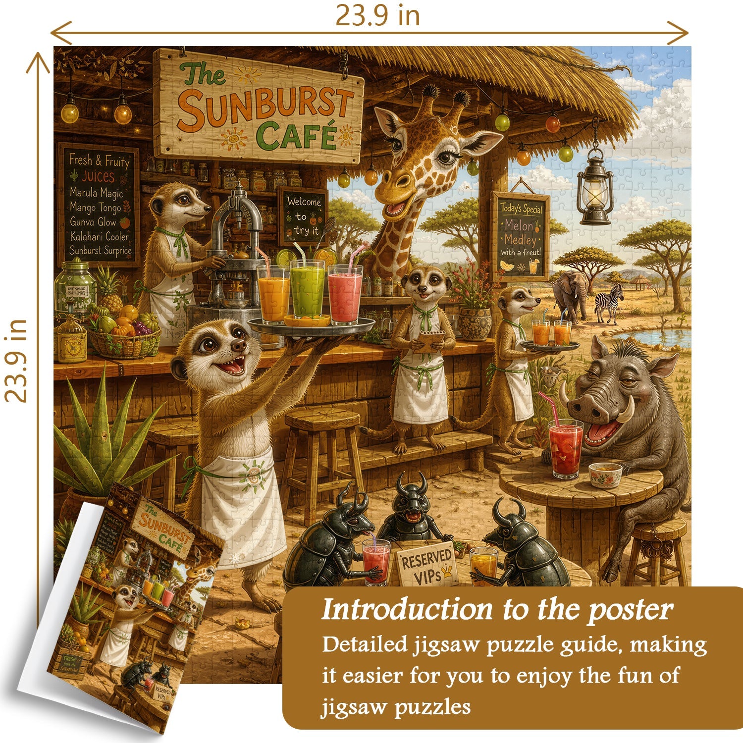 Meerkat Café Jigsaw Puzzle 1000 Pieces