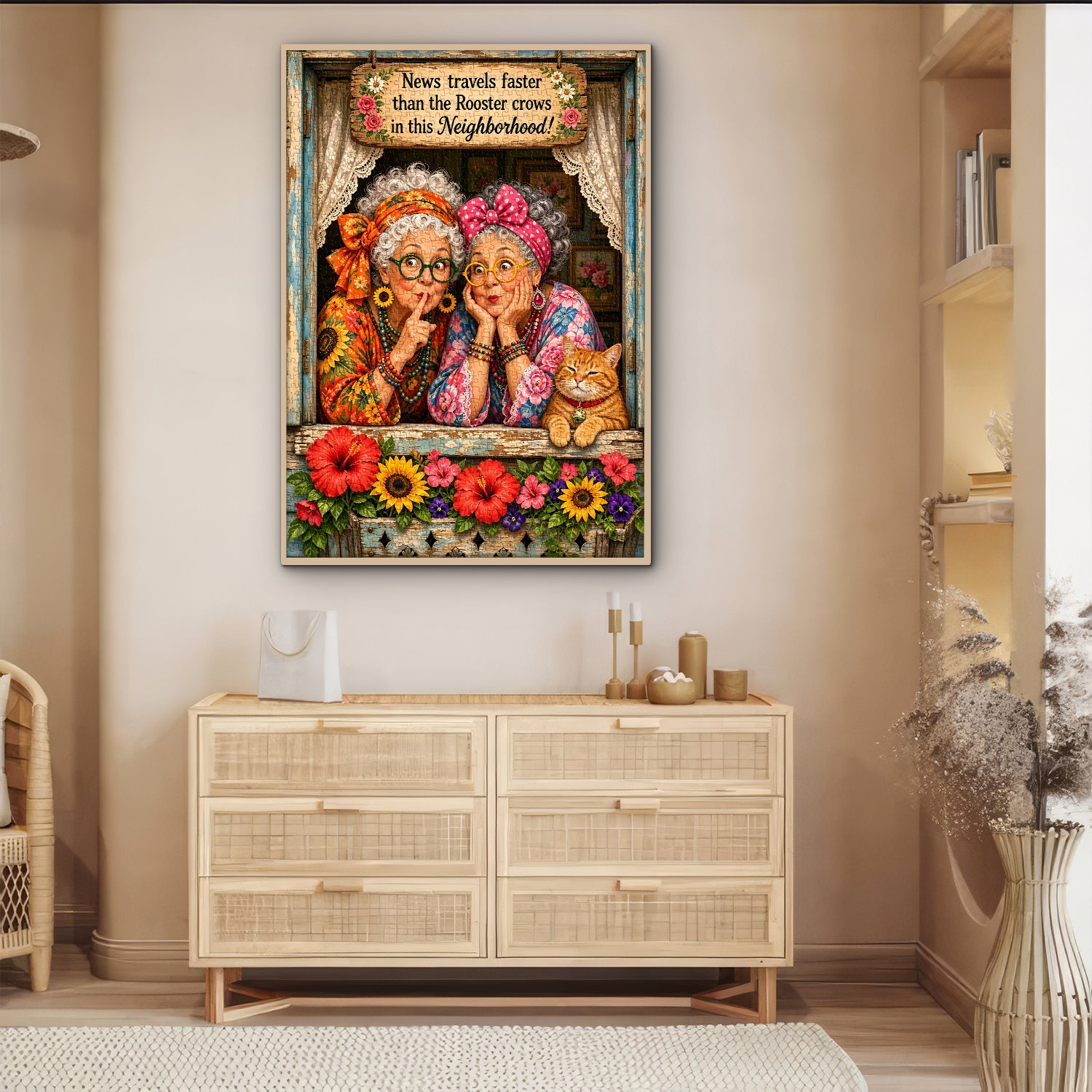 Neighborhood Chatter Jigsaw Puzzle 1000 Pieces