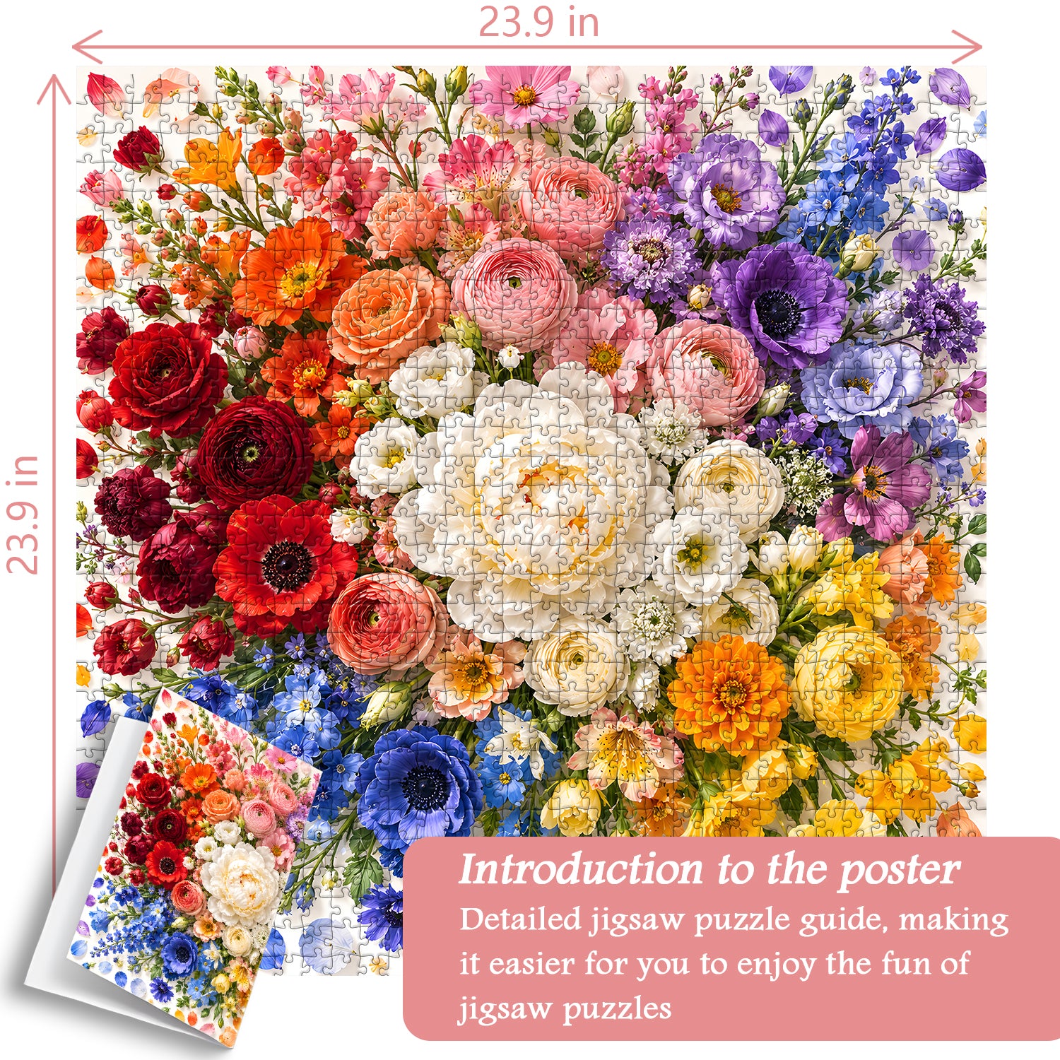 Clustered Blooms Jigsaw Puzzle 1000 Pieces
