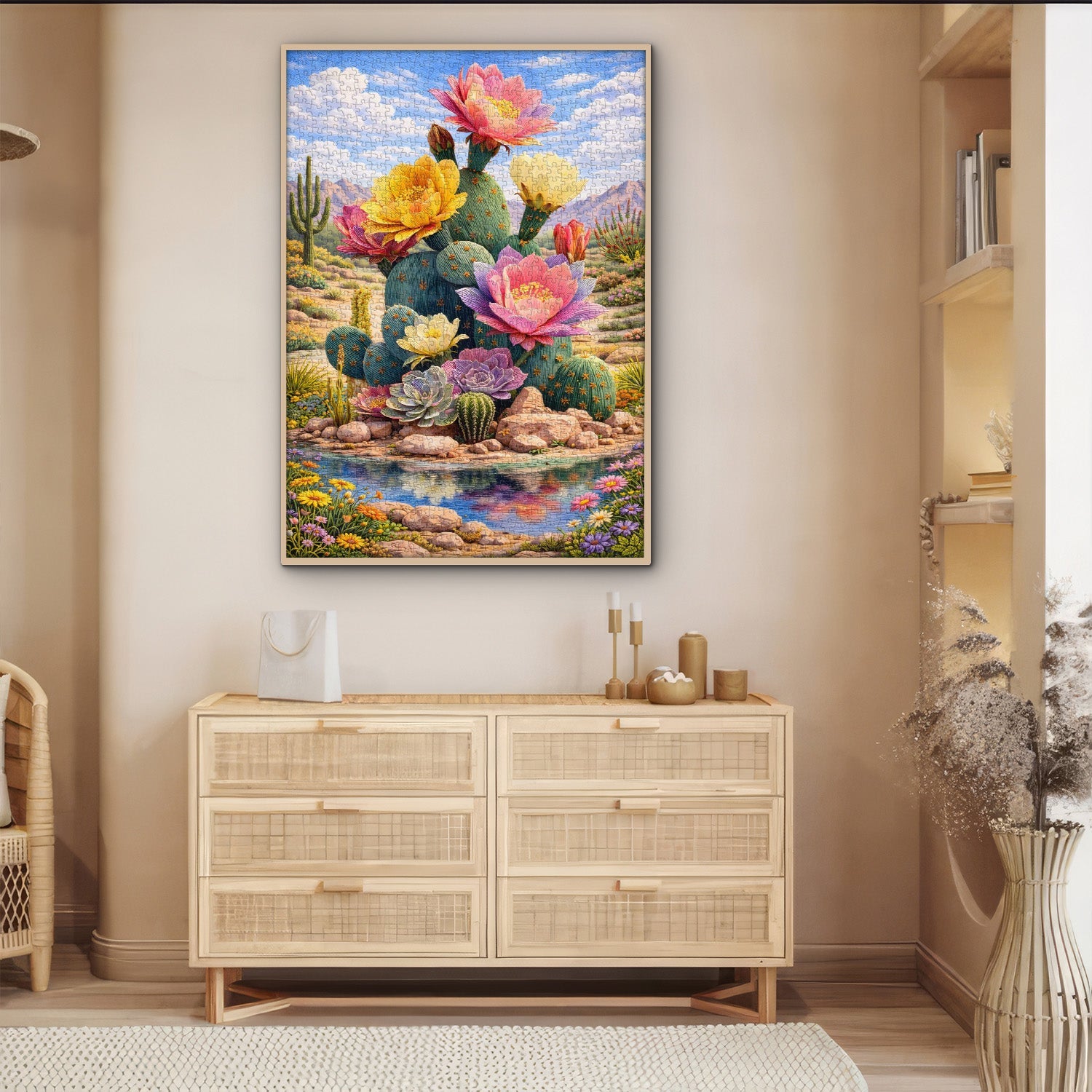 Puzzle „Blühender Kaktus“, 1000 Teile