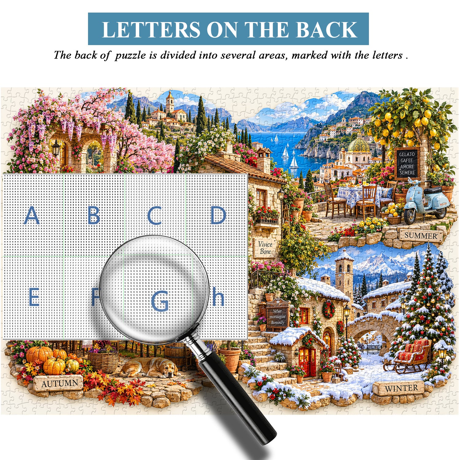 Four Seasons in Italy Jigsaw Puzzle 1000 Pieces