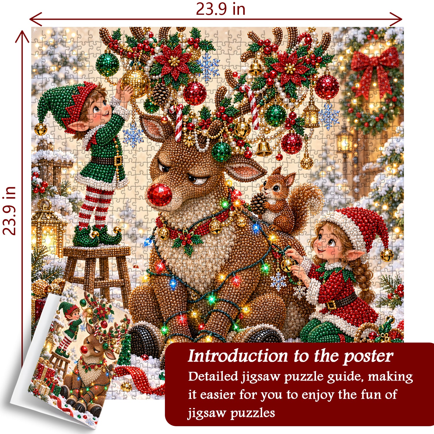 Elves’ Christmas Joy Jigsaw Puzzle 1000 Pieces