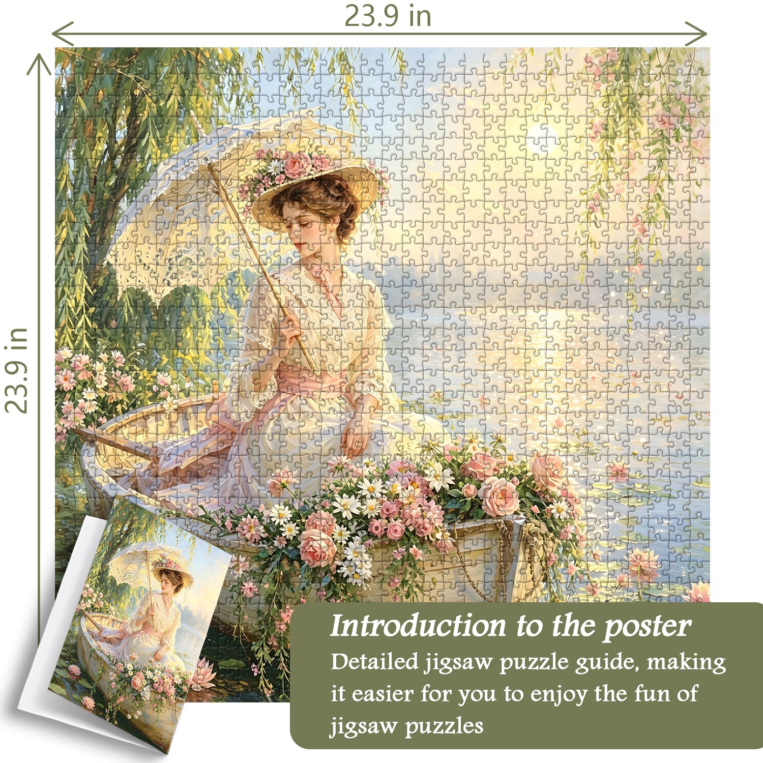 Spring Blossom Boat Jigsaw Puzzle 1000 Pieces