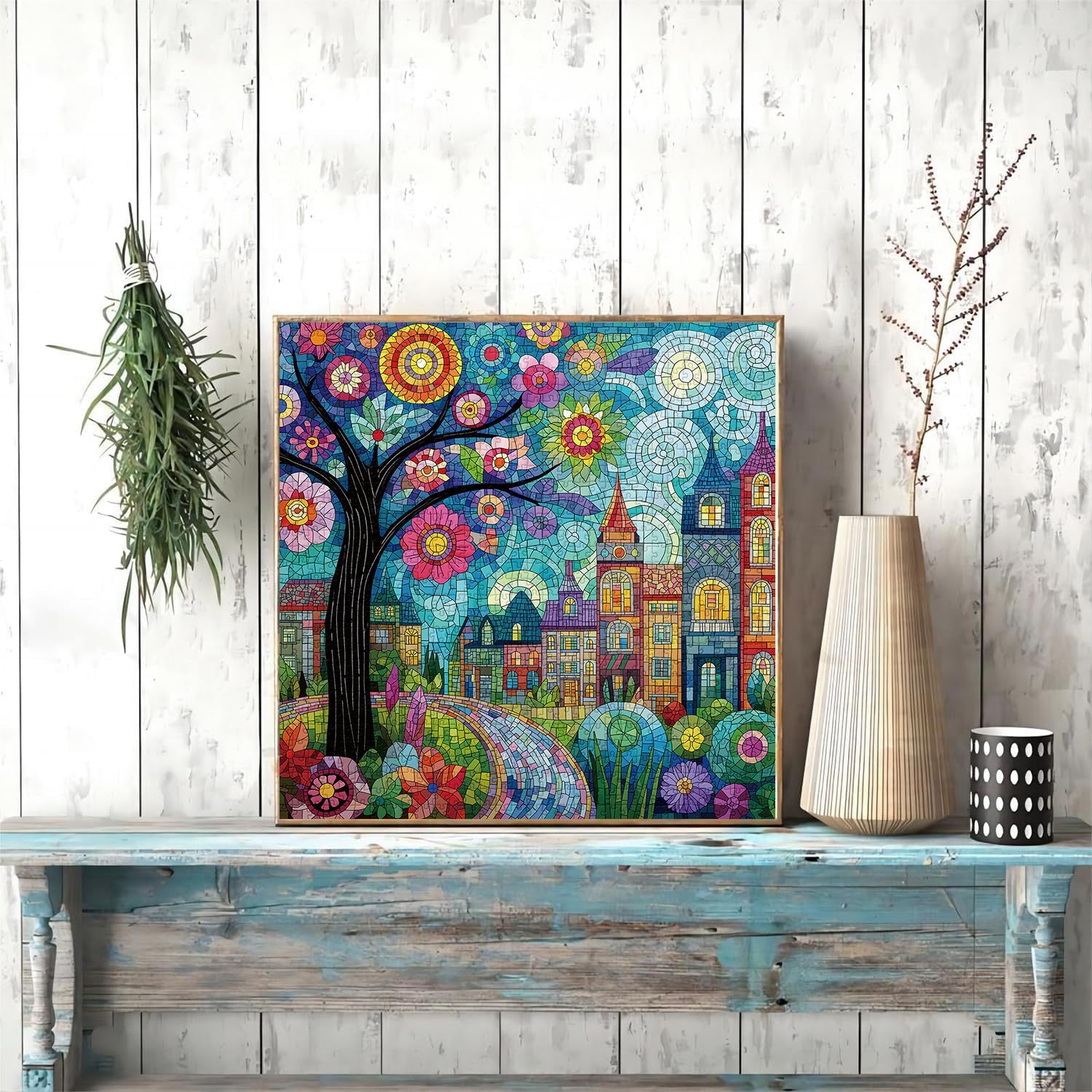 Puzzle Ciudad Floreciente 1000 Piezas