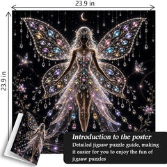 Edelstein-Feen-Silhouette-Puzzle, 1000 Teile