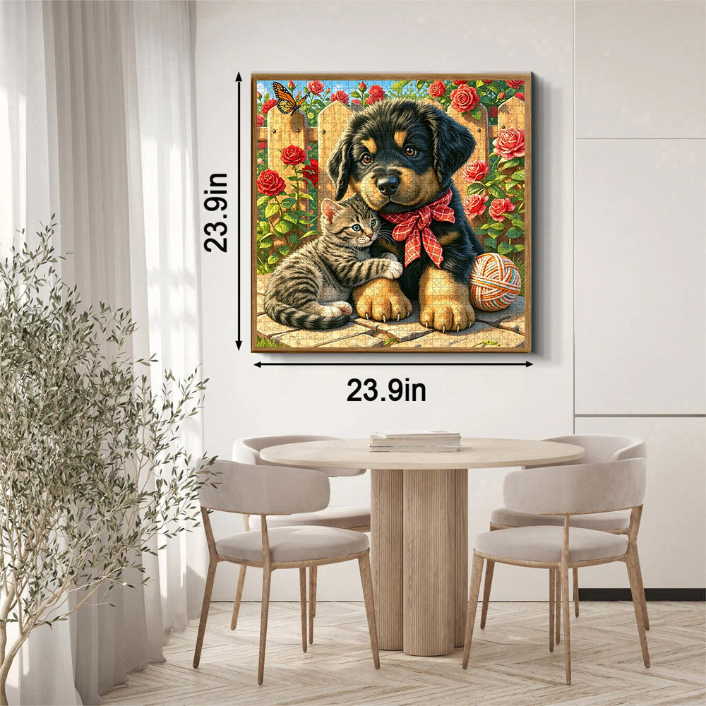 Cat and Dog Notes Jigsaw Puzzle 1000 Pieces