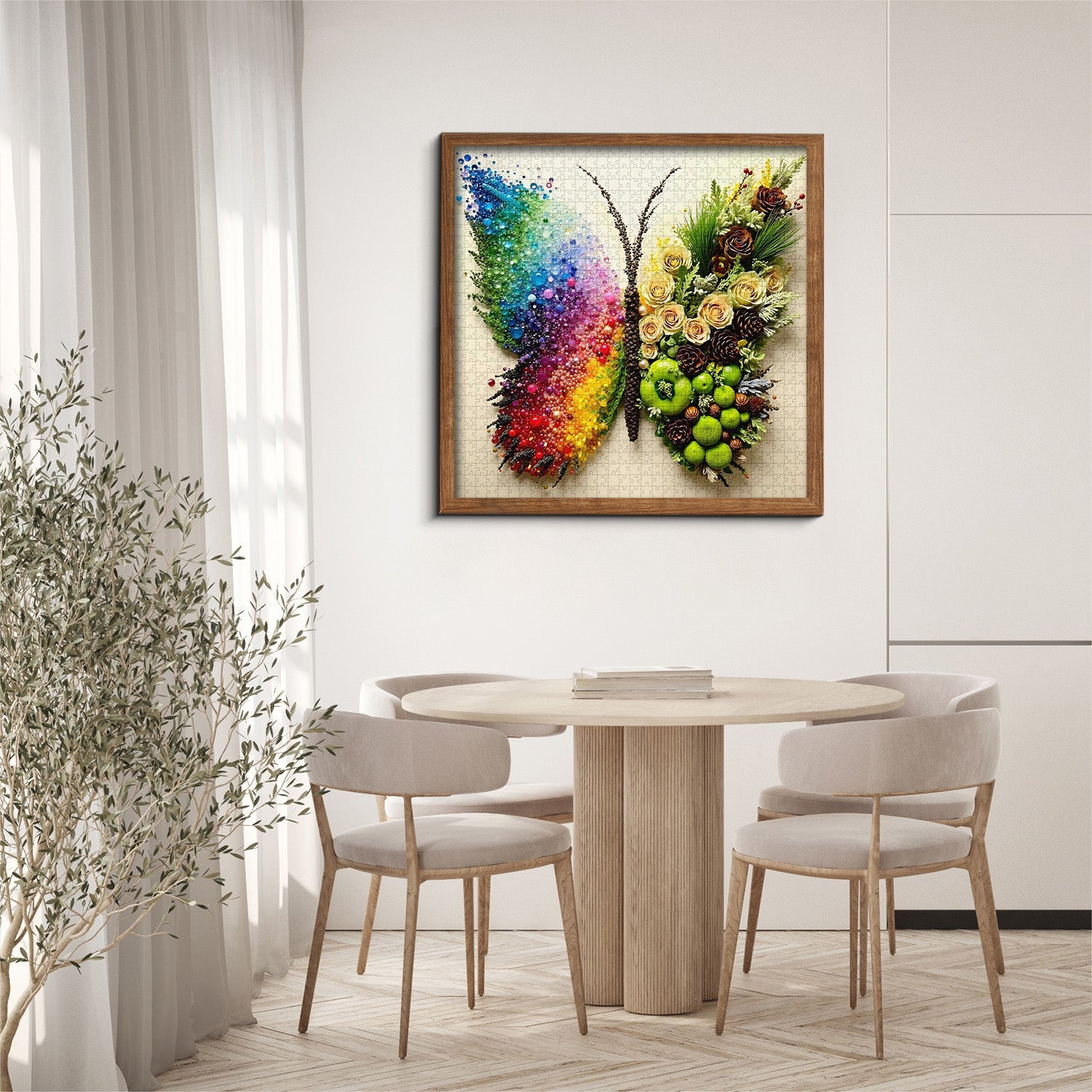 Puzzle con farfalla botanica da 1000 pezzi