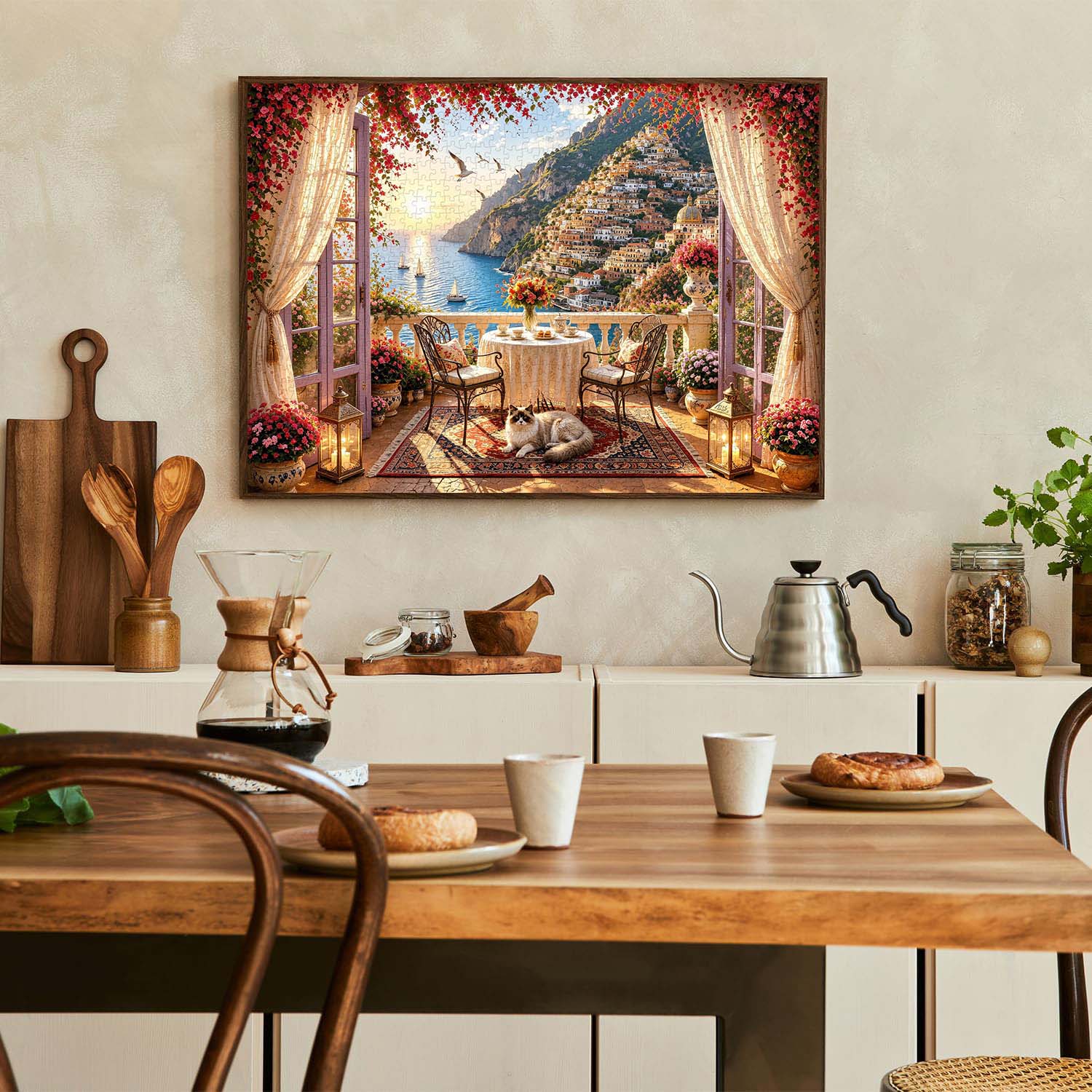 Golden Ocean Veranda Jigsaw Puzzle 1000 Pieces