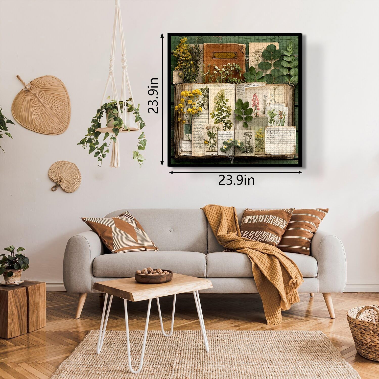 Vintage Botanical Diary Jigsaw Puzzle 1000 Pieces