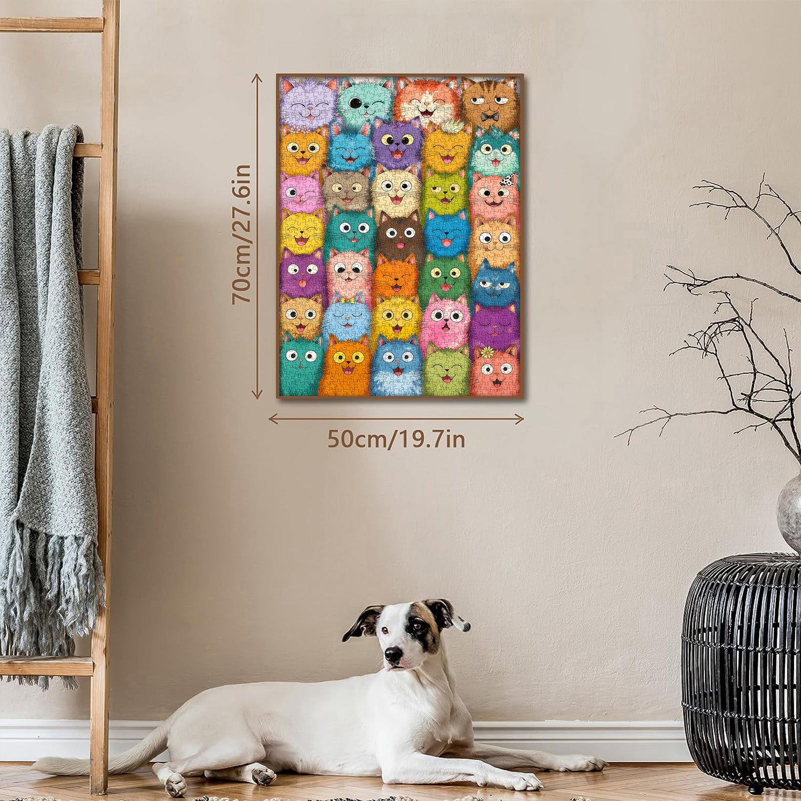 Colorful Cats Jigsaw Puzzle 1000 Pieces